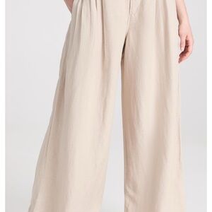 Madewell Beige Wide-Leg Pants
